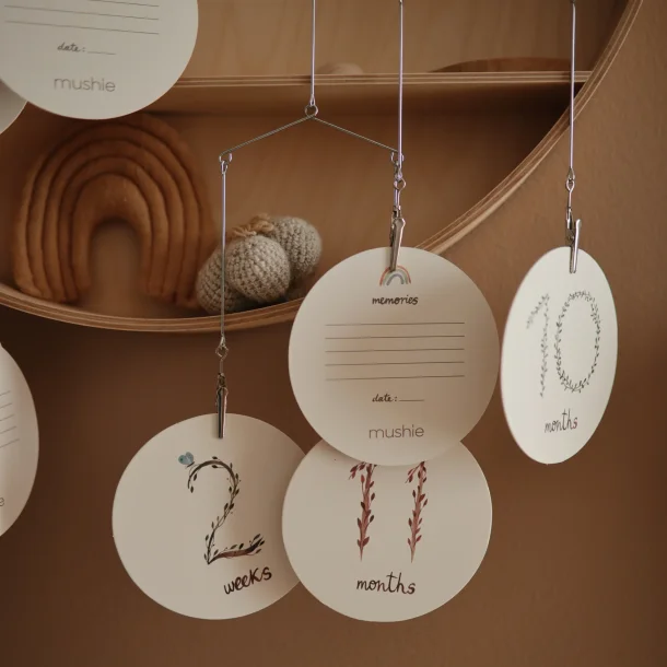 Mileplskort, forevig din babys udvikling - Mushie