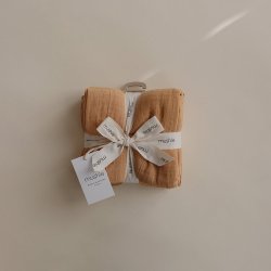 Mushie Muslin Cloth Stofbleer 3-Pack - Fall Yellow