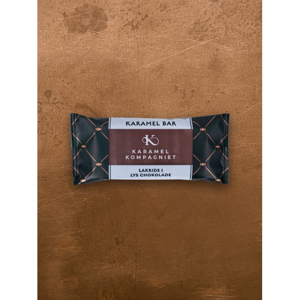 Karamel bar  Lakrids i lys Chokolade 50g