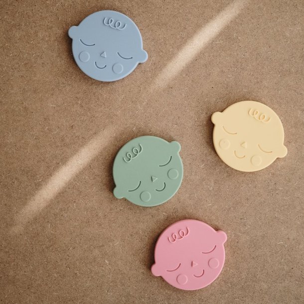 Mushie bidering - ansigt - Banana Cream