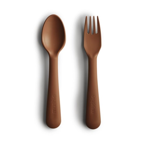 Mushie Fork &amp; Spoon - Caramel