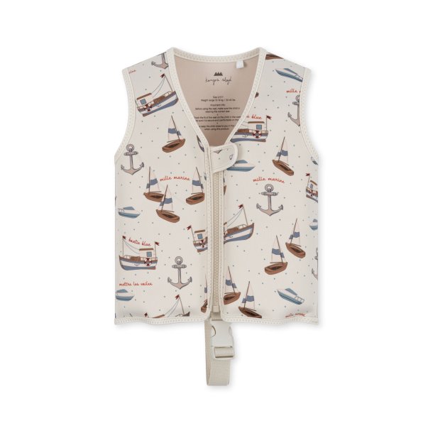 Svmmevest NEOPRENE FLOAT VEST, SAIL AWAY 1-2y