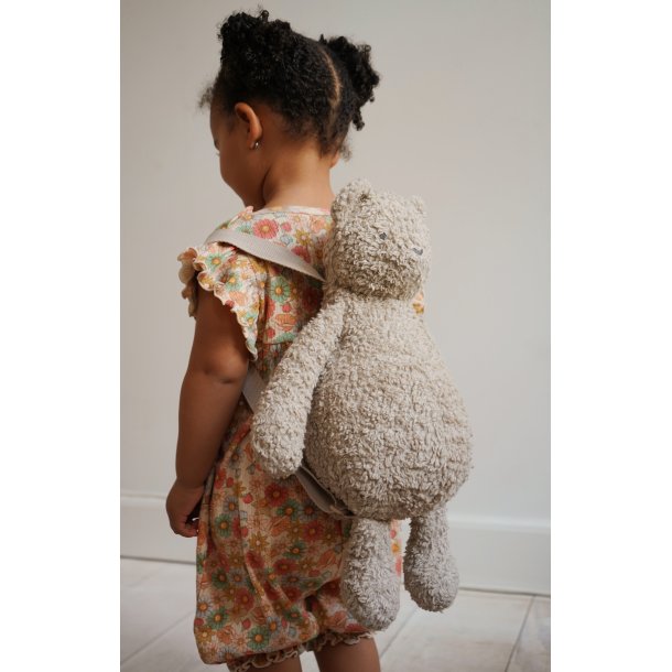 Teddy bear backpack, oxford tan