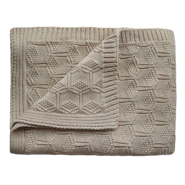 Mushie Knitted Baby Tppe  - Honeycomb Beige