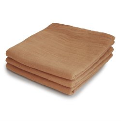 Mushie Muslin Cloth Stofbleer 3-Pack - Fall Yellow