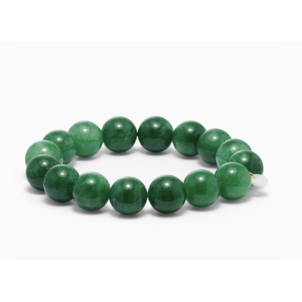Chunky Grn Jade | Krystal armbnd