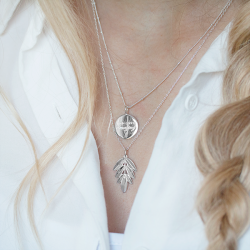 Leaf, vedhng-  blad, Slv