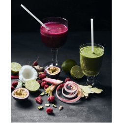 Straw, Save, White - 50 sugerr