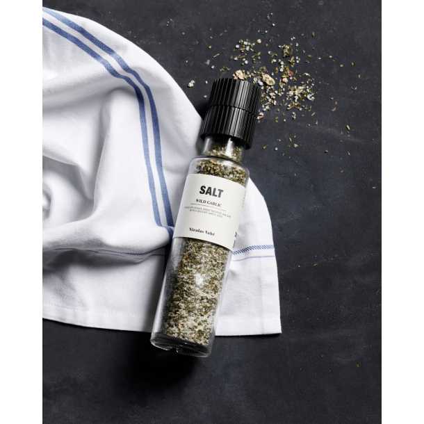 Salt, wild garlic - Havsalt med ramslg